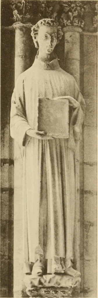An illustration from French sculpture of the thirteenth century: seventy-eight examples of masterpieces of medieval art illustrating the works at Reims and showing their place in the history of sculpture, 1915, leaf 58