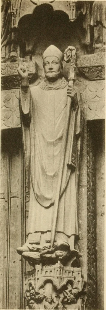 An illustration from French sculpture of the thirteenth century: seventy-eight examples of masterpieces of medieval art illustrating the works at Reims and showing their place in the history of sculpture, 1915, leaf 70