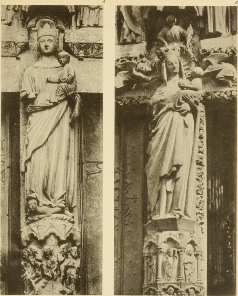 An illustration from French sculpture of the thirteenth century: seventy-eight examples of masterpieces of medieval art illustrating the works at Reims and showing their place in the history of sculpture, 1915, leaf 72