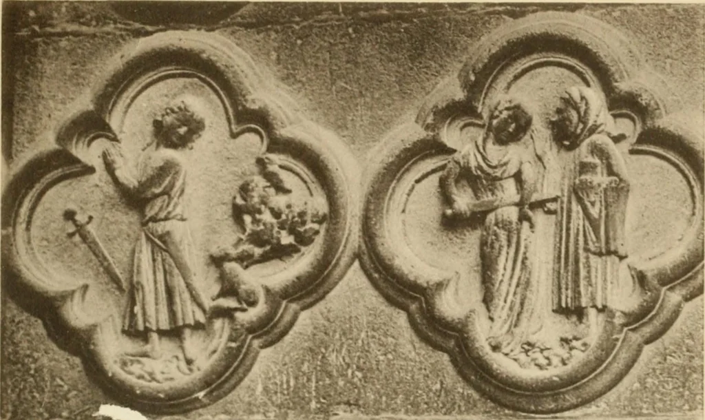 An illustration from French sculpture of the thirteenth century: seventy-eight examples of masterpieces of medieval art illustrating the works at Reims and showing their place in the history of sculpture, 1915, leaf 76