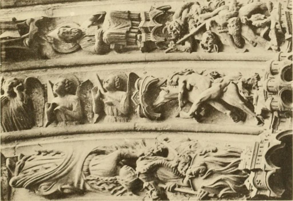 An illustration from French sculpture of the thirteenth century: seventy-eight examples of masterpieces of medieval art illustrating the works at Reims and showing their place in the history of sculpture, 1915, leaf 80