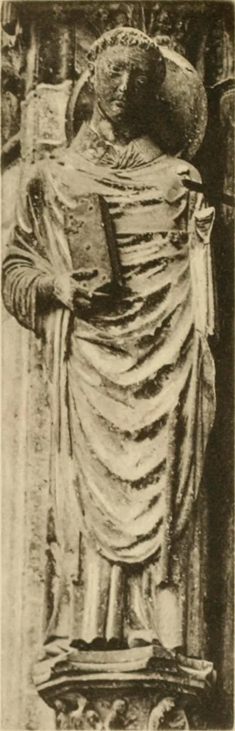 An illustration from French sculpture of the thirteenth century: seventy-eight examples of masterpieces of medieval art illustrating the works at Reims and showing their place in the history of sculpture, 1915, leaf 84