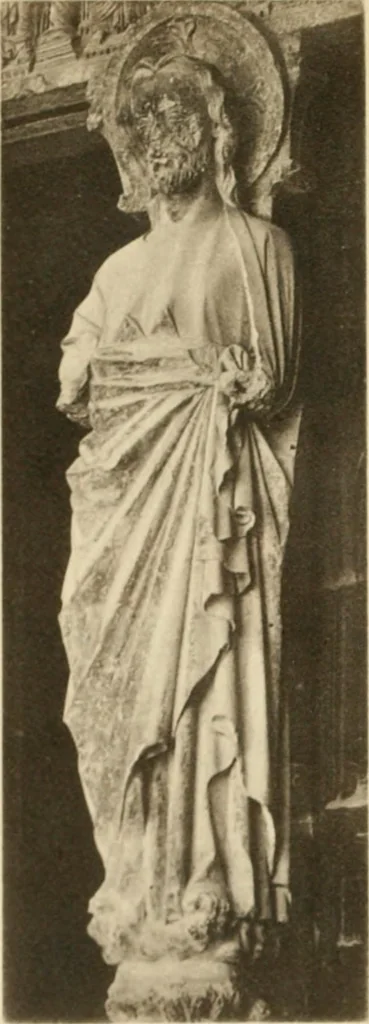 An illustration from French sculpture of the thirteenth century: seventy-eight examples of masterpieces of medieval art illustrating the works at Reims and showing their place in the history of sculpture, 1915, leaf 84