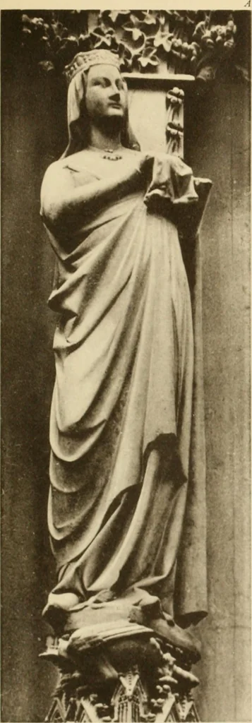 An illustration from French sculpture of the thirteenth century: seventy-eight examples of masterpieces of medieval art illustrating the works at Reims and showing their place in the history of sculpture, 1915, leaf 86