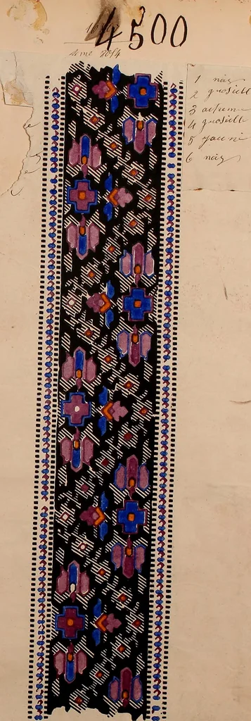 An illustration from [French textiles], 1863, leaf 10