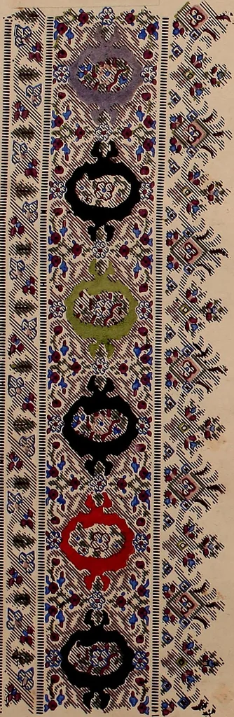 An illustration from [French textiles], 1863, leaf 11