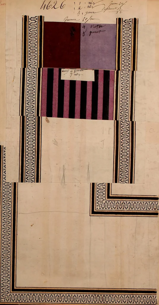An illustration from [French textiles], 1863, leaf 112