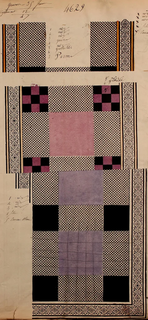An illustration from [French textiles], 1863, leaf 114
