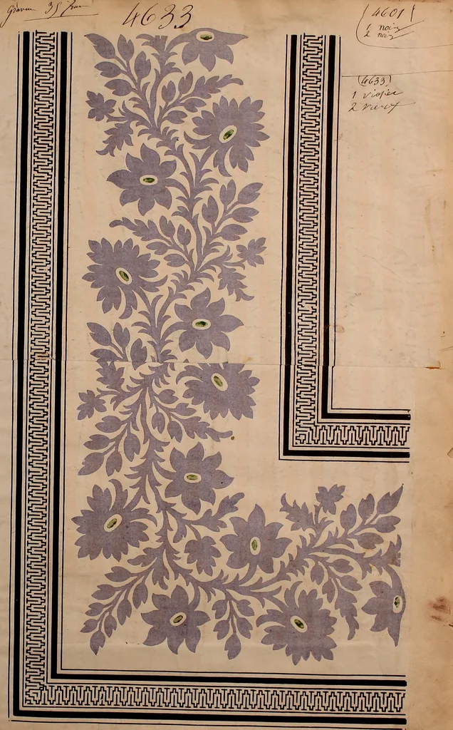 An illustration from [French textiles], 1863, leaf 118
