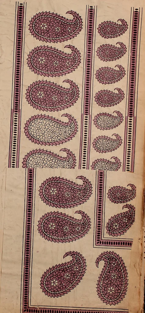 An illustration from [French textiles], 1863, leaf 144