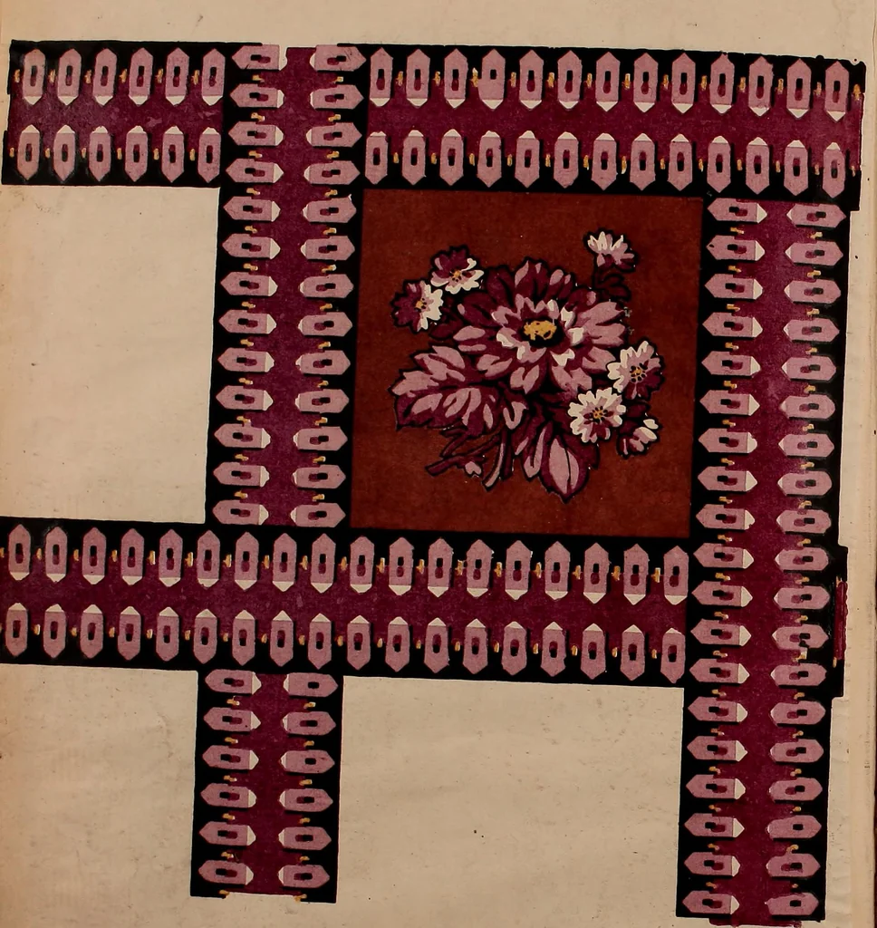 An illustration from [French textiles], 1863, leaf 161