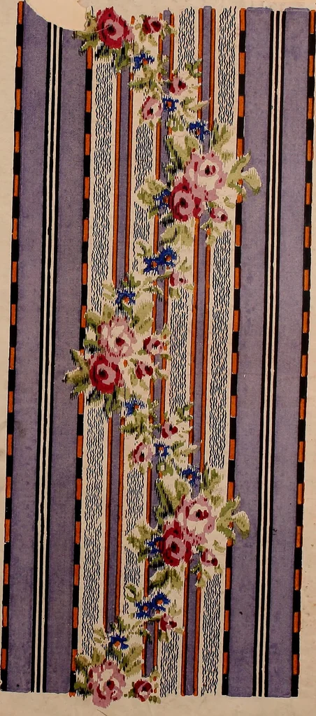 An illustration from [French textiles], 1863, leaf 176