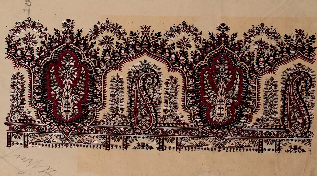 An illustration from [French textiles], 1863, leaf 179