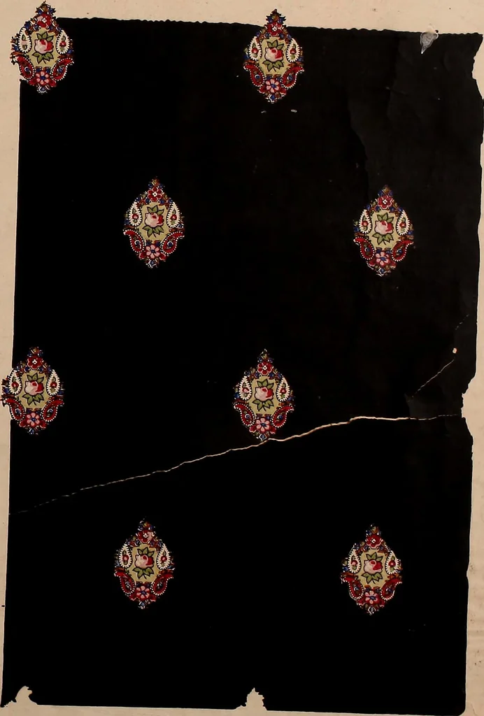 An illustration from [French textiles], 1863, leaf 180