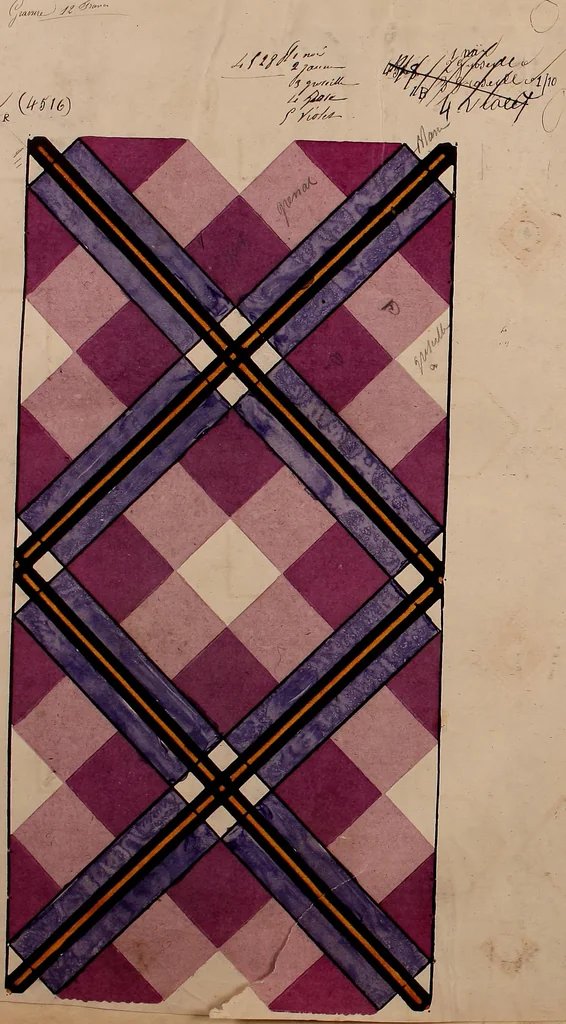 An illustration from [French textiles], 1863, leaf 39
