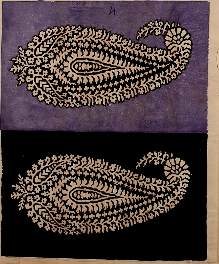 An illustration from [French textiles], 1863, leaf 49