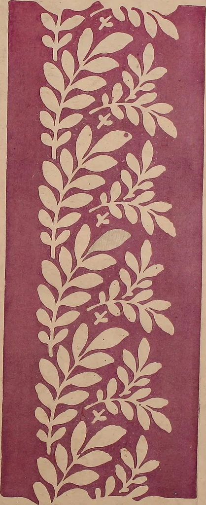An illustration from [French textiles], 1863, leaf 72