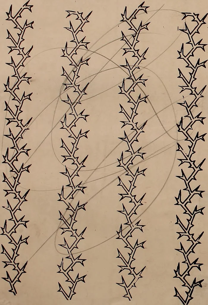 An illustration from [French textiles], 1863, leaf 75