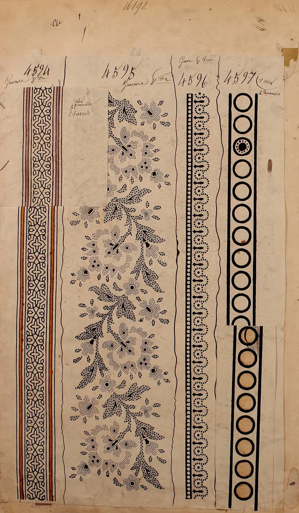 An illustration from [French textiles], 1863, leaf 93