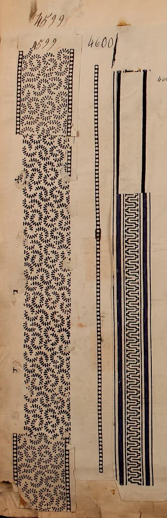 An illustration from [French textiles], 1863, leaf 95