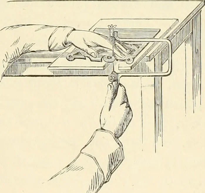 An illustration from Fret cutting and perforated carving : with practical instructions / by W. Bemrose, Jun, 1867, leaf 10