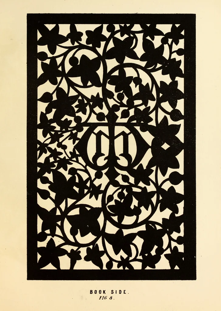 An illustration from Fret cutting and perforated carving : with practical instructions / by W. Bemrose, Jun, 1867, leaf 28