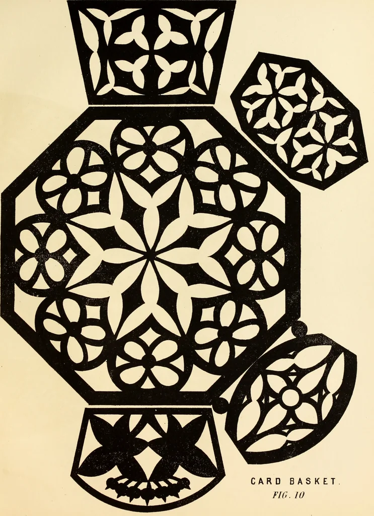 An illustration from Fret cutting and perforated carving : with practical instructions / by W. Bemrose, Jun, 1867, leaf 32