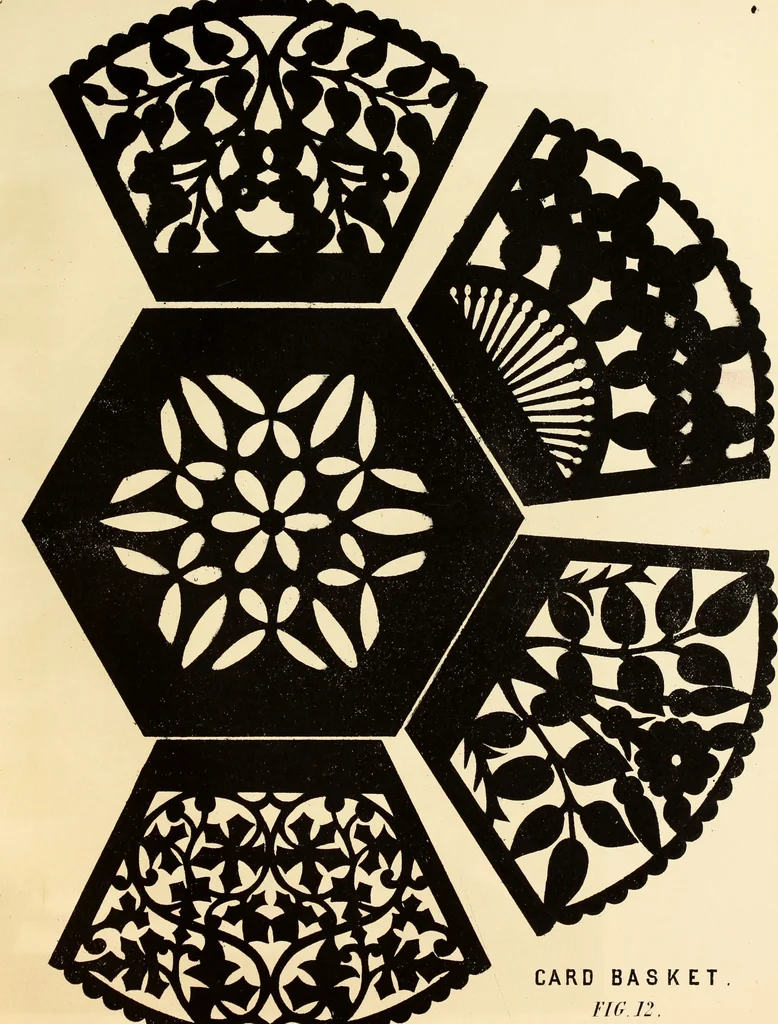 An illustration from Fret cutting and perforated carving : with practical instructions / by W. Bemrose, Jun, 1867, leaf 36