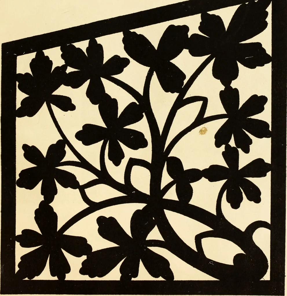 An illustration from Fret cutting and perforated carving : with practical instructions / by W. Bemrose, Jun, 1867, leaf 40