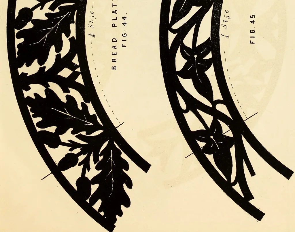 An illustration from Fret cutting and perforated carving : with practical instructions / by W. Bemrose, Jun, 1867, leaf 74
