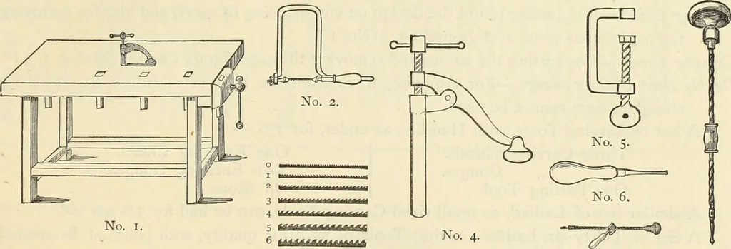 An illustration from Fret cutting and perforated carving : with practical instructions / by W. Bemrose, Jun, 1867, leaf 80