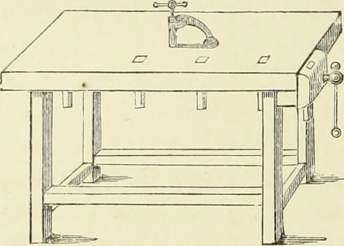 An illustration from Fret cutting and perforated carving : with practical instructions / by W. Bemrose, Jun, 1867, leaf 9