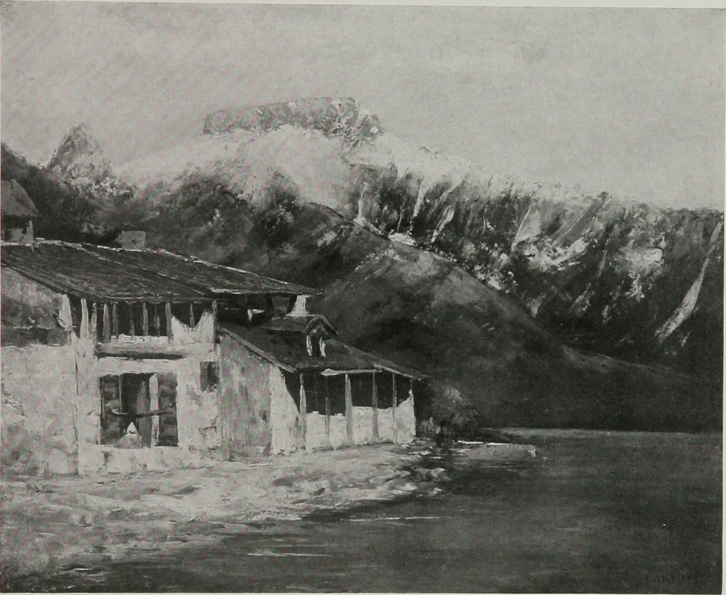 An illustration from Group of twenty-four paintings of the French, Spanish, German and American schools [electronic resource], 1908, leaf 22