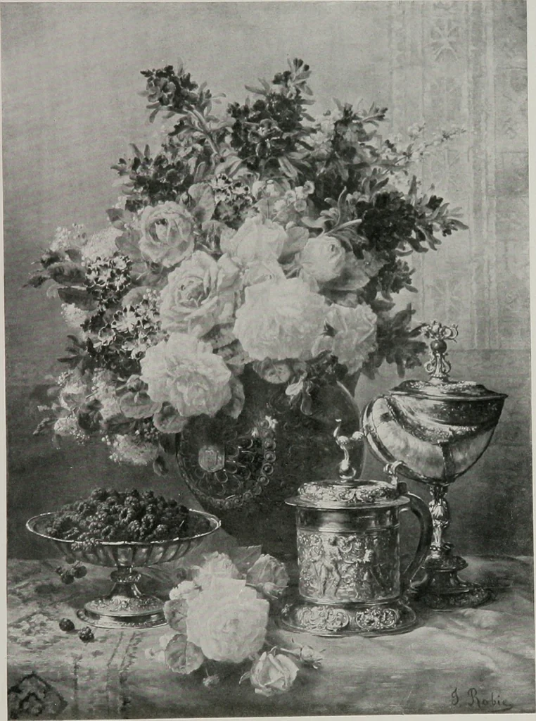 An illustration from Group of twenty-four paintings of the French, Spanish, German and American schools [electronic resource], 1908, leaf 30