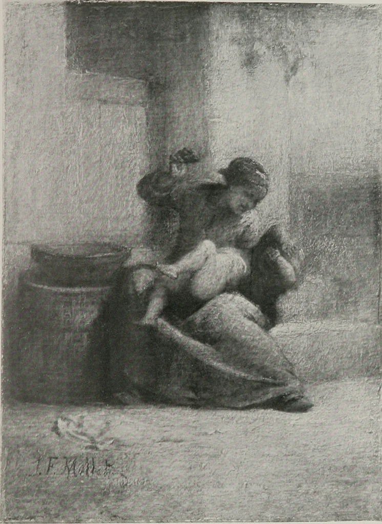 An illustration from Group of twenty-four paintings of the French, Spanish, German and American schools [electronic resource], 1908, leaf 38