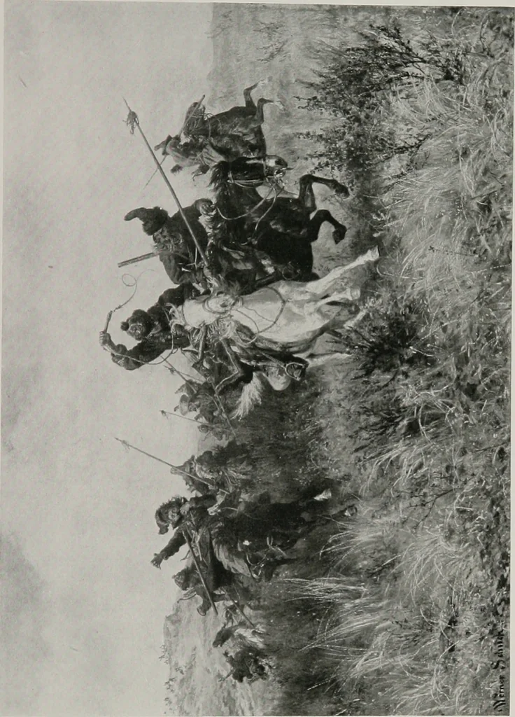 An illustration from Group of twenty-four paintings of the French, Spanish, German and American schools [electronic resource], 1908, leaf 48