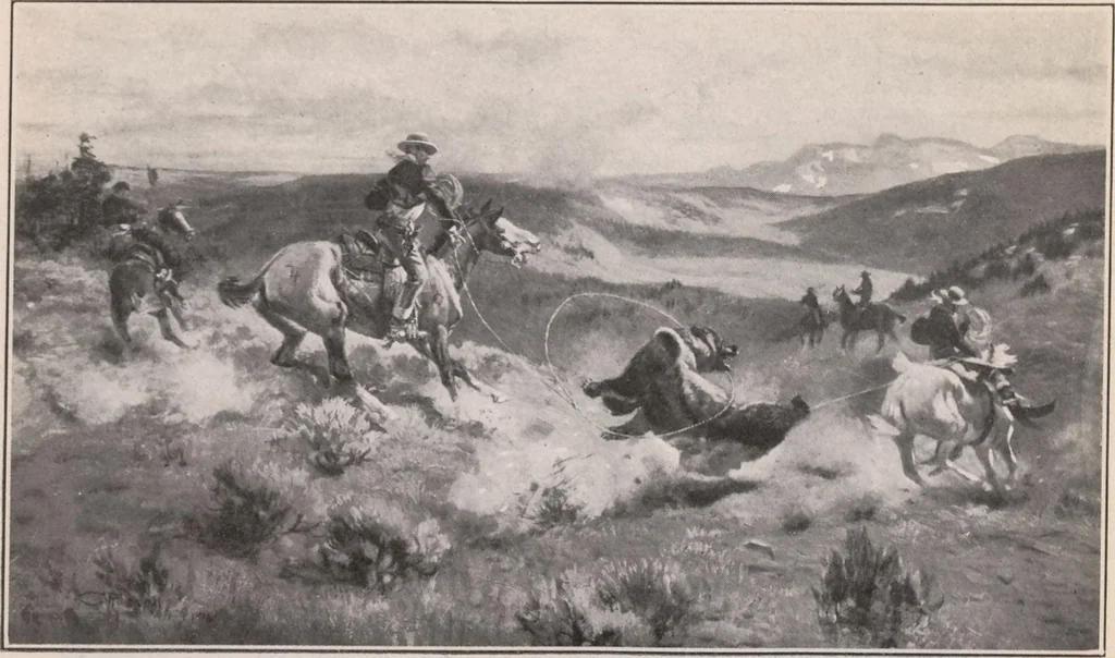 An illustration from Paintings of the West [electronic resource], 1920, leaf 6