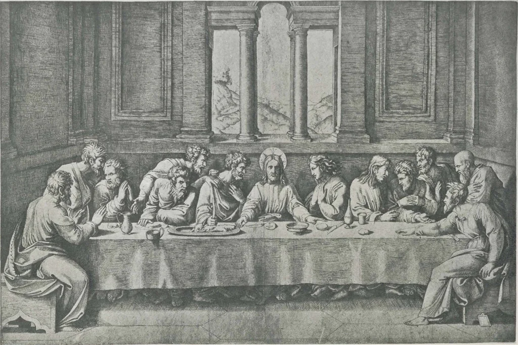 An illustration from Catalogue of an exhibition of engravings by Marc-Antonio Raimondi, his pupils & followers [electronic resource] : to be opened on Saturday the eighteenth of September, and to last until the end of October, 1909, 1909, leaf 22