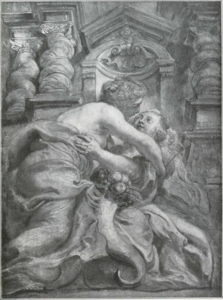 An illustration from A descriptive and illustrated catalogue of 150 paintings by old masters of the Dutch, Flemish, German, Italian, Spanish and French schools [electronic resource], 1911, leaf 112