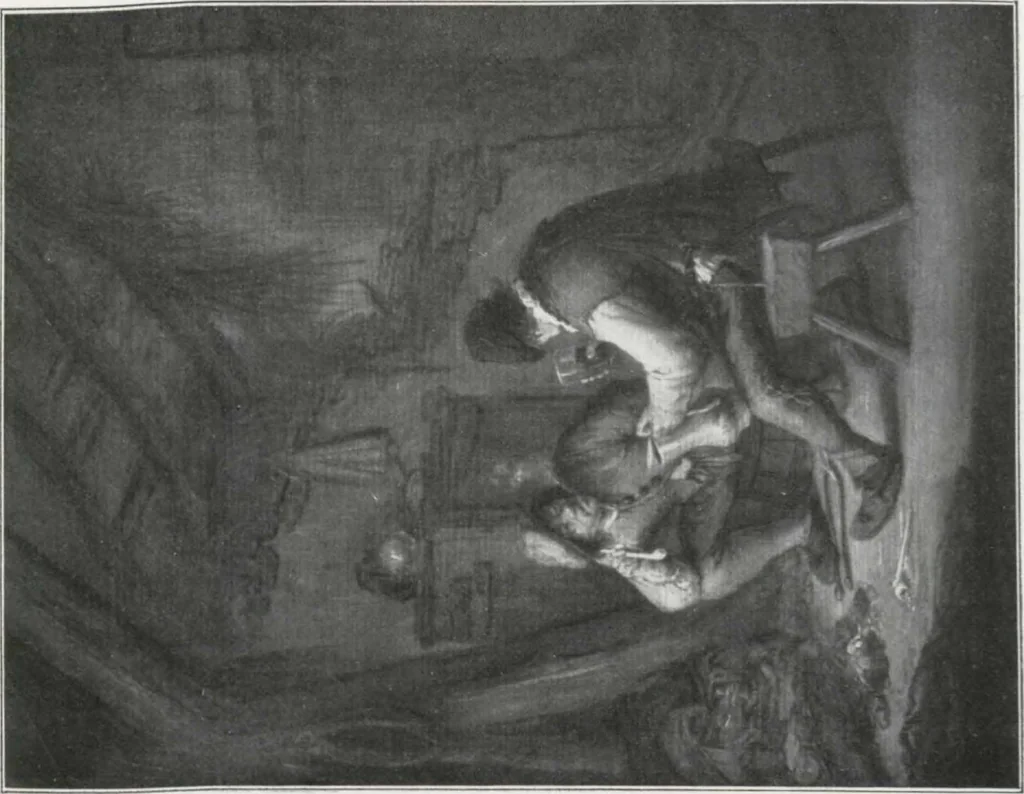 An illustration from A descriptive and illustrated catalogue of 150 paintings by old masters of the Dutch, Flemish, German, Italian, Spanish and French schools [electronic resource], 1911, leaf 63