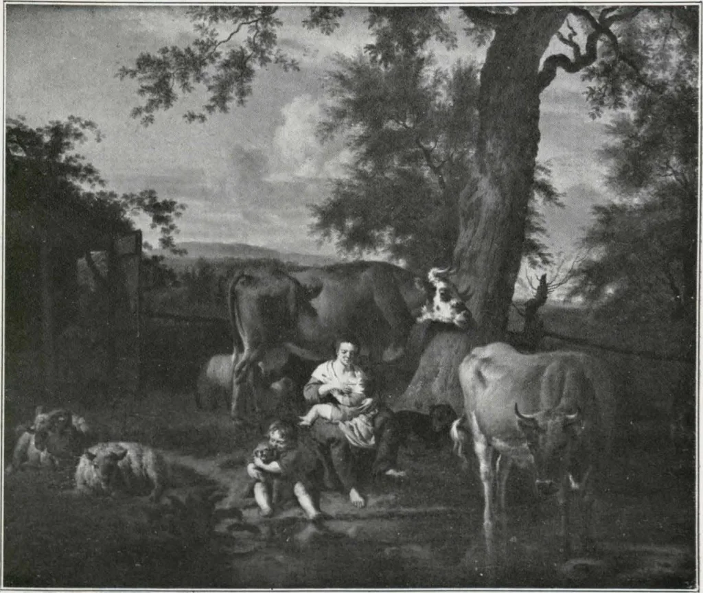 An illustration from A descriptive and illustrated catalogue of 150 paintings by old masters of the Dutch, Flemish, German, Italian, Spanish and French schools [electronic resource], 1911, leaf 93