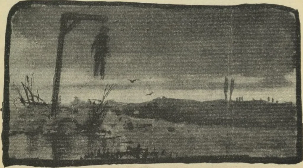An illustration from The Salmagundi Club, being a history of its beginning as a sketch class, its public service as the Black and White Society, and its career as a club from 1871-1918, with illustrations [electronic resource], 1918, leaf 17