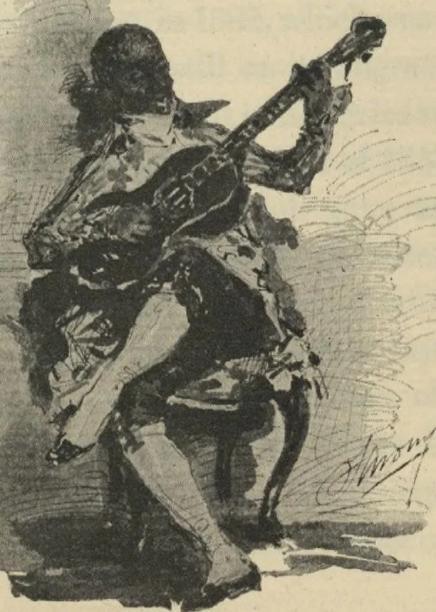 An illustration from The Salmagundi Club, being a history of its beginning as a sketch class, its public service as the Black and White Society, and its career as a club from 1871-1918, with illustrations [electronic resource], 1918, leaf 66