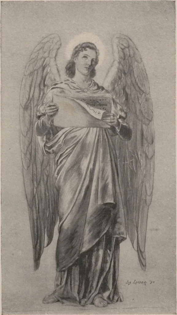 An illustration from Memorial windows [electronic resource], 1896, leaf 10