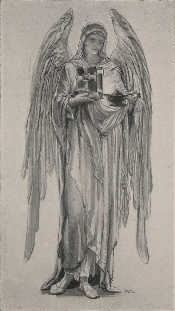 An illustration from Memorial windows [electronic resource], 1896, leaf 12