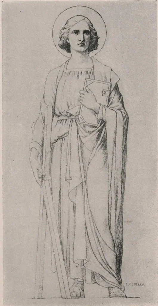 An illustration from Memorial windows [electronic resource], 1896, leaf 16