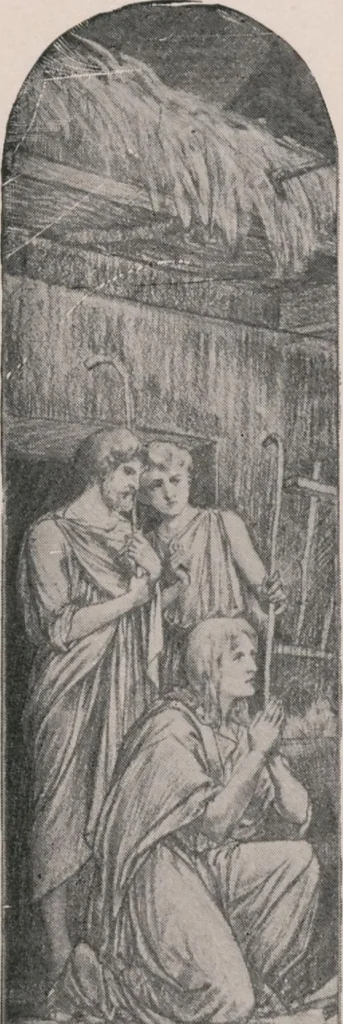 An illustration from Memorial windows [electronic resource], 1896, leaf 28