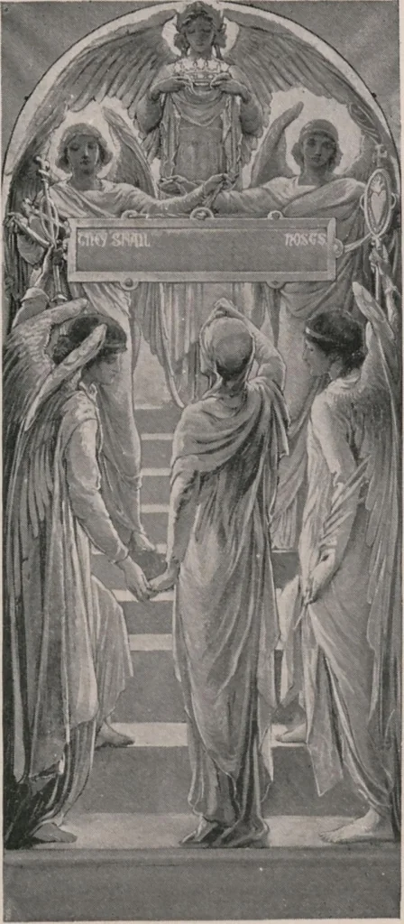 An illustration from Memorial windows [electronic resource], 1896, leaf 45