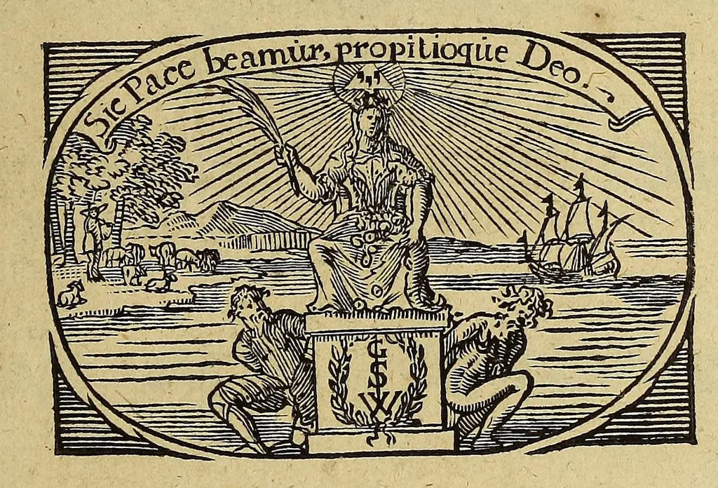 An illustration from Friderich Martens vom Hamburg Spitzbergische oder groenlandische Reise Beschreibung gethan im Jahr 1671. : Aus eigner Erfahrunge beschrieben, die dazu erforderte Figuren nach dem Leben selbst abgerissen, (so hierbey in Kupfferzusehen) und jetzo durch den Druck mitgetheilet, 1675, leaf 7