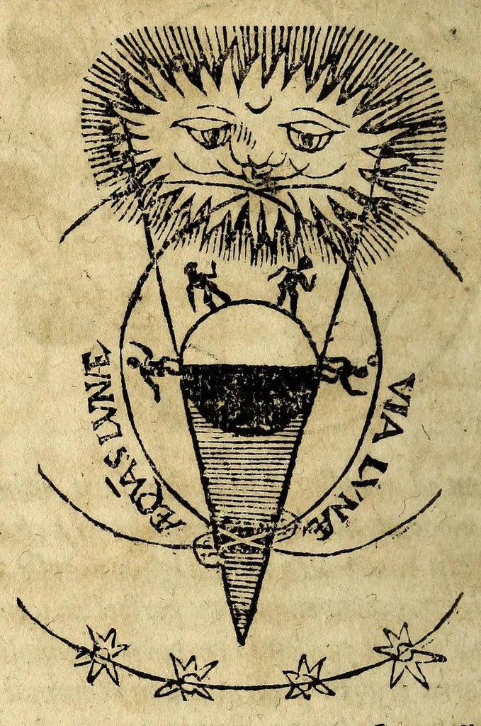 An illustration from Fr. Iunctini Florentini, sacrae theologiae doctoris, commentaria in tertium & quartum capitulum Sphaerae Io. de Sacro Bosco, 1577, leaf 370